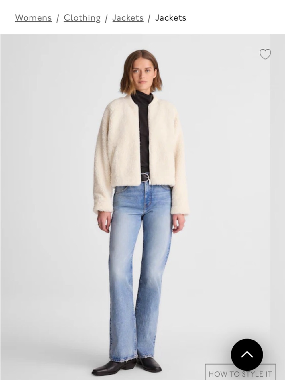 Madewell Sherpa bomber jacket - Picture 2 of 6